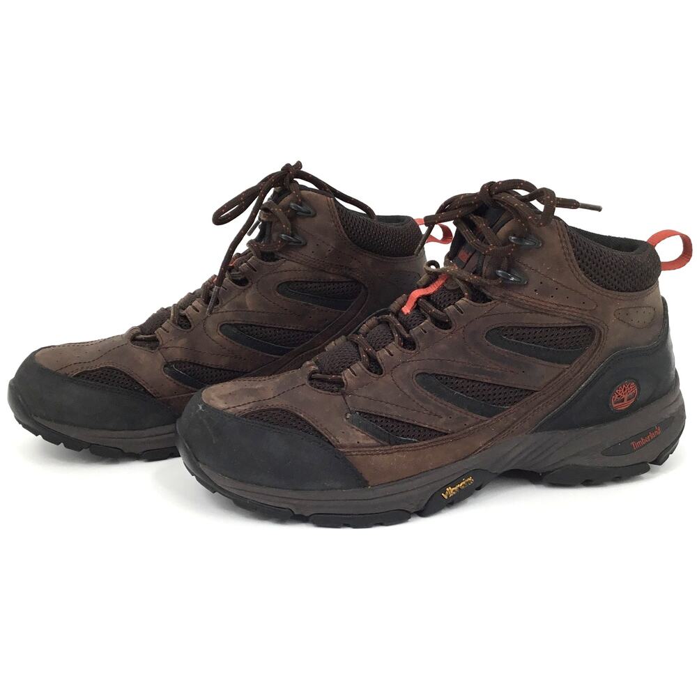 Timberland 57153 Vibram Hiking Trail Boots Brown Men's Size 12